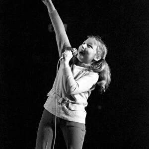 Singer Lena Zavaroni. March 1975 75-01430-001
