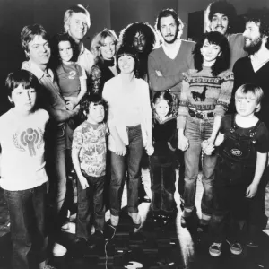 Lesley Duncan with Music Stars Print 1972