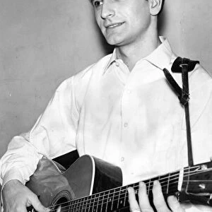 Singer Lonnie Donegan pictured 4 December 1957