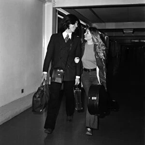 Singer Mary Hopkin and her record producer husband Tony Visconti seen here leaving