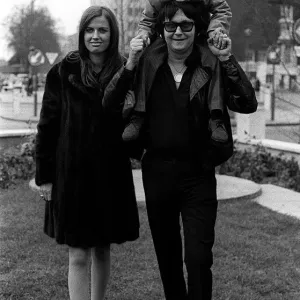 Roy Orbison with Barbara and Wesley 1970 Print Roy Orbison with Barbara and Wesley 1970 Print