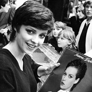 Singer Sheena Easton signs copies of her record on Tyneside 27 January 1981