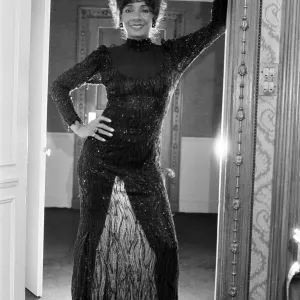 Singer Shirley Bassey at The Dorchester Hotel in London. 1982