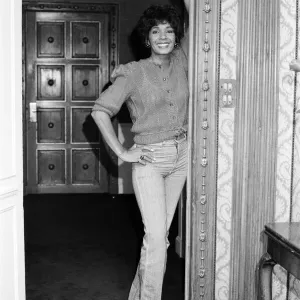 Singer Shirley Bassey at The Dorchester Hotel in London. 1982