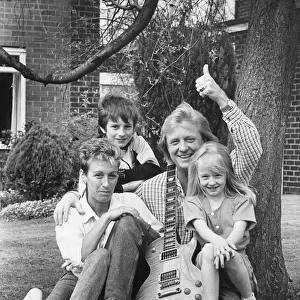 Singer songwriter John Miles, back home with his wife, Eileen and children John and Tanya