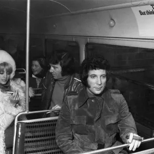 Print of Tom Jones on a bus ride from London to Arizona, January 2nd 1972 Print of Tom Jones on a bus ride from London to Arizona, January 2nd 1972