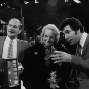 Singer Tom Jones and parents at the ATV Studios, Elstree. 8th February 1969