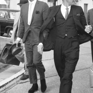 Frank Sinatra and Dean Martin at Heathrow Airport, 4th August 1961 Print