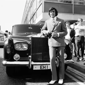 Print of Engelbert Humperdinck at Heathrow Airport Print of Engelbert Humperdinck at Heathrow Airport