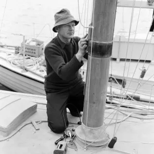 The Single-handed Trans-Atlantic Race was conceived by Herbert Blondie The Single-handed Trans-Atlantic Race was conceived by Herbert Blondie