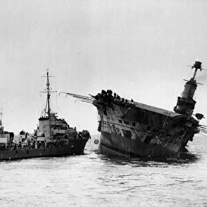 The Sinking of the British Royal Navy Aircraft Carrier HMS Ark Royal
