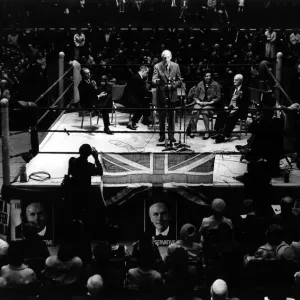 Sir Alec Douglas Home October 1964 Prime Minister Election Campaign - in boxing Sir Alec Douglas Home October 1964 Prime Minister Election Campaign - in boxing