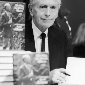 Sir Alec Douglas Home at London Book Signing Print 1976 Sir Alec Douglas Home at London Book Signing Print 1976