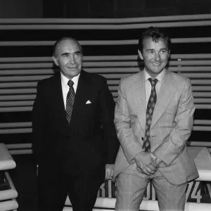 Sir Alf Ramsey former England manager June 1974 and Brian Clough at the ITV Sir Alf Ramsey former England manager June 1974 and Brian Clough at the ITV