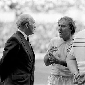 Sir Alf Ramsey and Jimmy Greaves August 1983 Former England manager