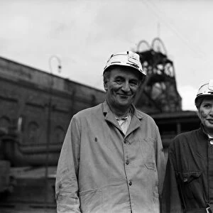 Sir Bernard and Lady Docker visited the Water Haigh Colliery, near Leeds