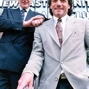 Sir Bobby Robson with Newcastle Uniteds Kevin Keegan