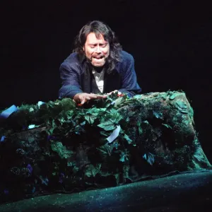 Sir Cliff Richard on stage in the premiere of the Heathcliff'musical