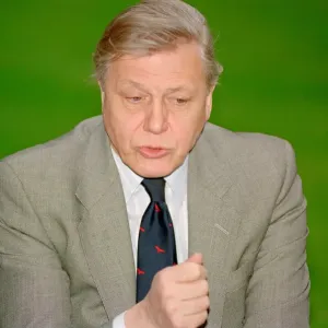 Sir David Attenborough. Television Wildlife and Nature Presenter Portraits
