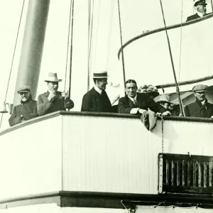 Sir Ernest Shackleton arrives at Dover. June 1909