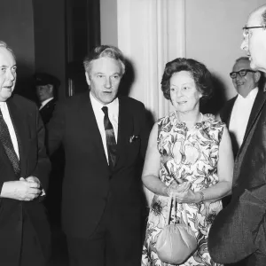 Sir Hugh Cudlipp second left with Harold Wilson 1970 with Mary Wilson Sir Hugh Cudlipp second left with Harold Wilson 1970 with Mary Wilson
