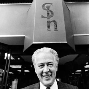 Sir Hugh Fraser, pictured outside his store Sir Hugh in Glasgow