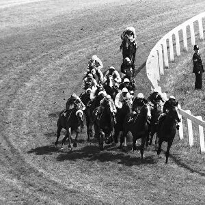 Sir Ivor racehorse ridden by Jockey Lester Piggott wins the Epsom Derby - May 1968