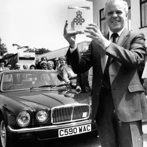 Sir John Egan Receives Queens Award for Export Achievement Print 26th June 1986