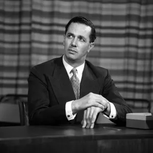 Sir Keith Joseph Minister of Housing Oct 1962 at a press conference at Hackney Town Hall Sir Keith Joseph Minister of Housing Oct 1962 at a press conference at Hackney Town Hall