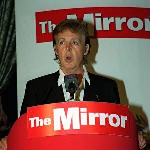Sir Paul McCartney at Mirror Pride of Britain Awards 1999 at The Dorchester Hotel