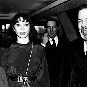 Sir Peter Hall actor with soprano lover Maria Ewing January 1981 MSI
