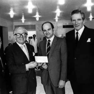 Sir Richard Attenborough with mr. William Leech (left) and mr Sir Richard Attenborough with mr. William Leech (left) and mr