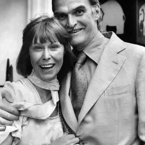 Black and white photograph print of Sir Stanley Baker in the West End