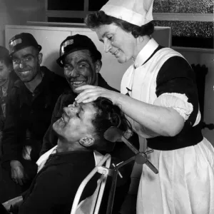 Sister Ada Starkey, one of the thirty four nurses helping to give miners a proper nursing