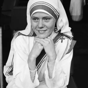 Sister Andrea pictured in London to plea for aid for the children of India who need