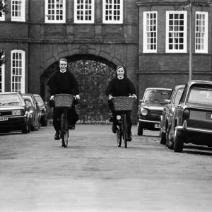 Print of Two Nuns at Newnham College, Cambridge