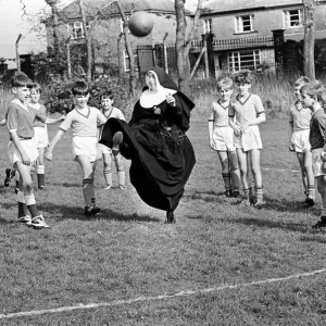 Sister Gabriel, chief coach, manager and trainer of the St Joseph