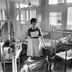 Sister Mary Simpson and room 14 at the special burns unit at Manchester Sister Mary Simpson and room 14 at the special burns unit at Manchester