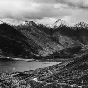 The Five Sisters of Kintail with Loch Duich in the foreground. 17th March 1941 The Five Sisters of Kintail with Loch Duich in the foreground. 17th March 1941