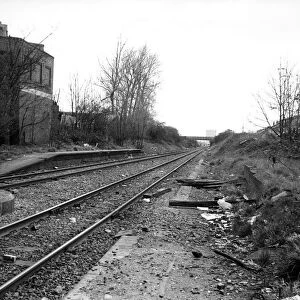 The site of the former Foleshill railway station, Coventry. 25th April 1987