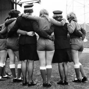 Print of a 1972 newspaper article about a ladies football team Print of a 1972 newspaper article about a ladies football team