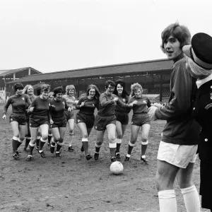 Sixteen traffic wardens of the Shepherds Bush area have formed their own ladies football Sixteen traffic wardens of the Shepherds Bush area have formed their own ladies football