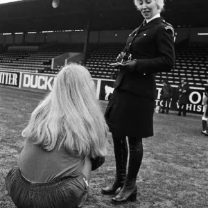 Sixteen traffic wardens of the Shepherds Bush area have formed their own ladies football Sixteen traffic wardens of the Shepherds Bush area have formed their own ladies football