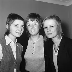 Skinhead girls who have ordered to let their hair grow by the headmistress at Tolworth