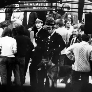 Skinheads and Police at Monkseaton Station Print 1970 Skinheads and Police at Monkseaton Station Print 1970
