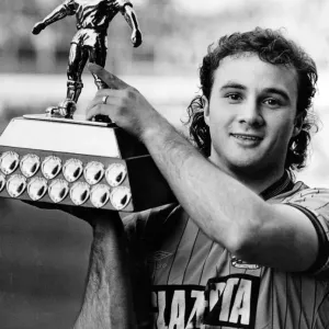 Sky Blues Striker Terry Gibson with his Player of the Year