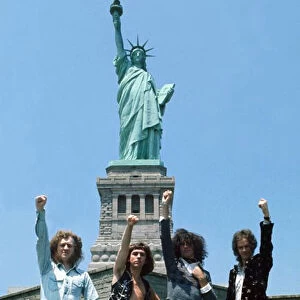 Slade in New York Underneath the Statue of Liberty June 1975
