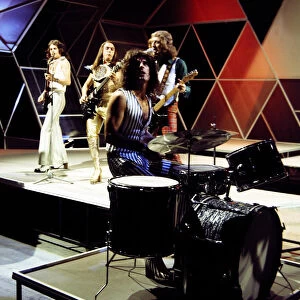 Slade - Pop Group seen here in rehearsals at the White City studios of Top of
