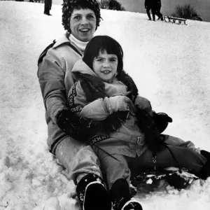 Ridgeway Sledging Print, Newport, Wales 1978 Ridgeway Sledging Print, Newport, Wales 1978