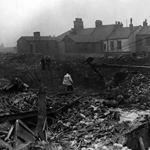 Slum clearance at St Hilda s, Middlesbrough. 28th November 1955